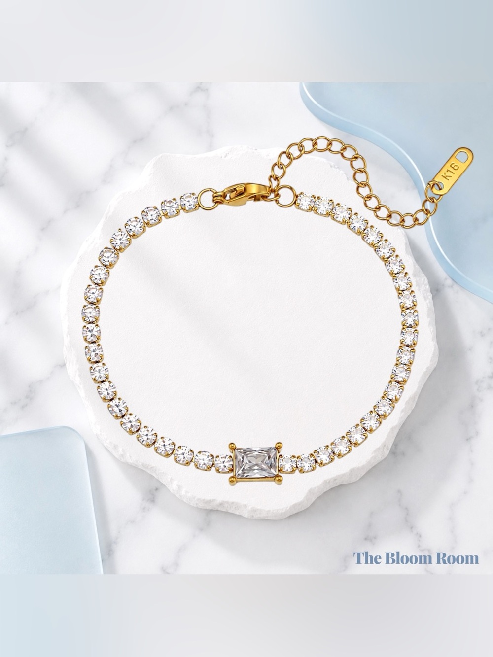 Diamond Mood Bracelet | Gold Tennis Bracelet | 18K Gold Plated